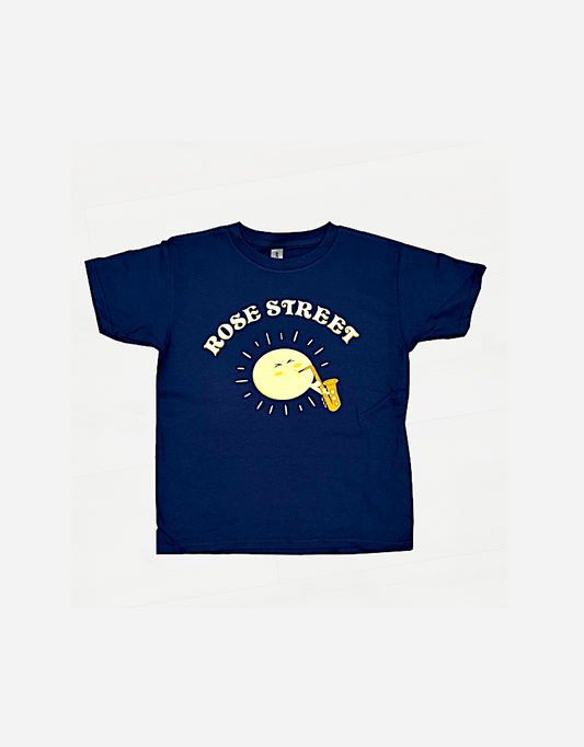 Rose Street Mr Sun Youth Tee Navy