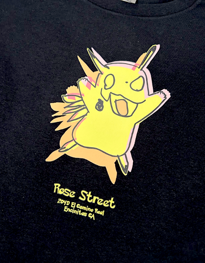 Rose Street Pika Youth Tee Black