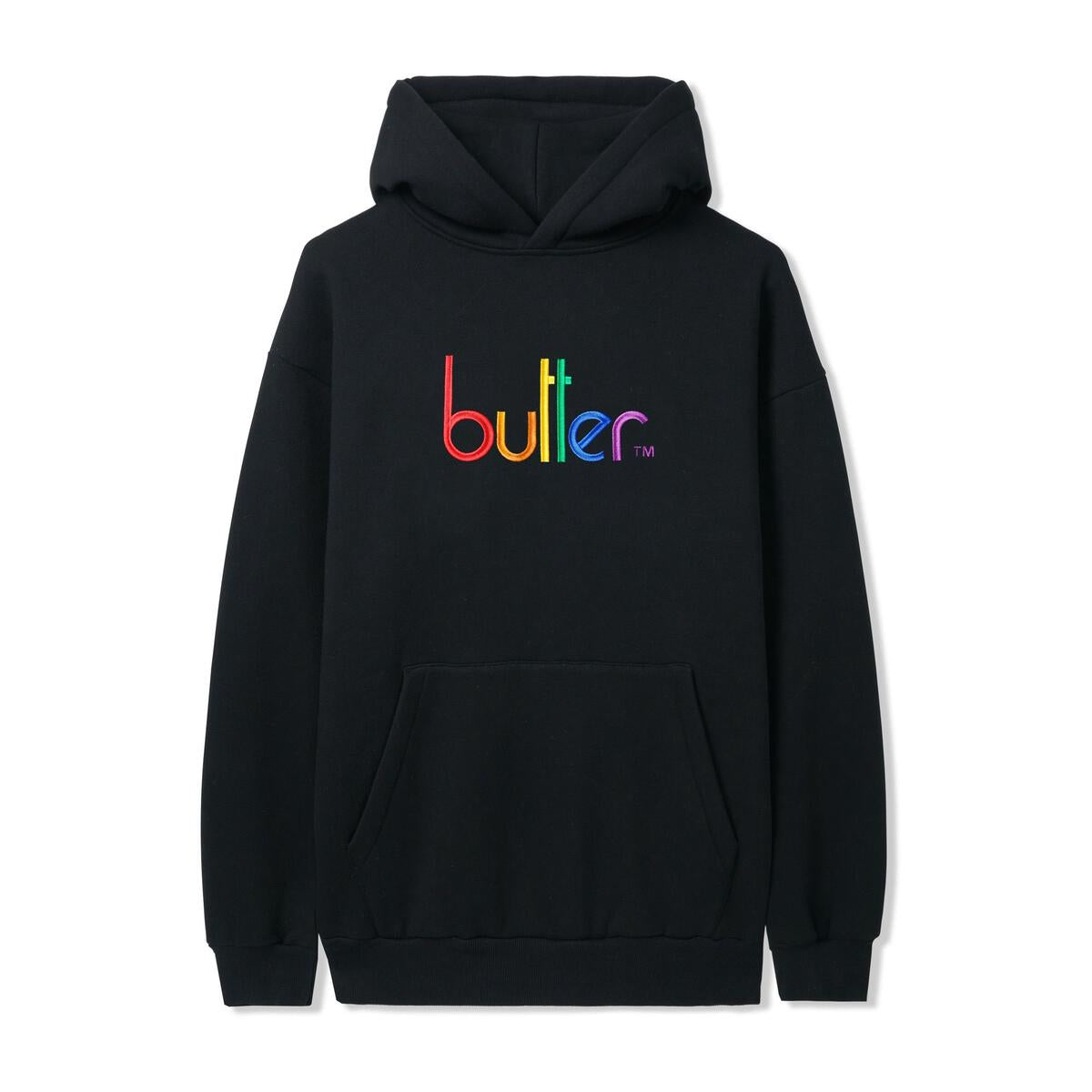 Butter Colours Embroidered Pullover Hood Black