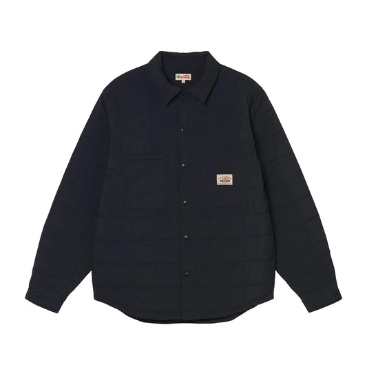 Stussy Quilted Fatigue Shirt Black