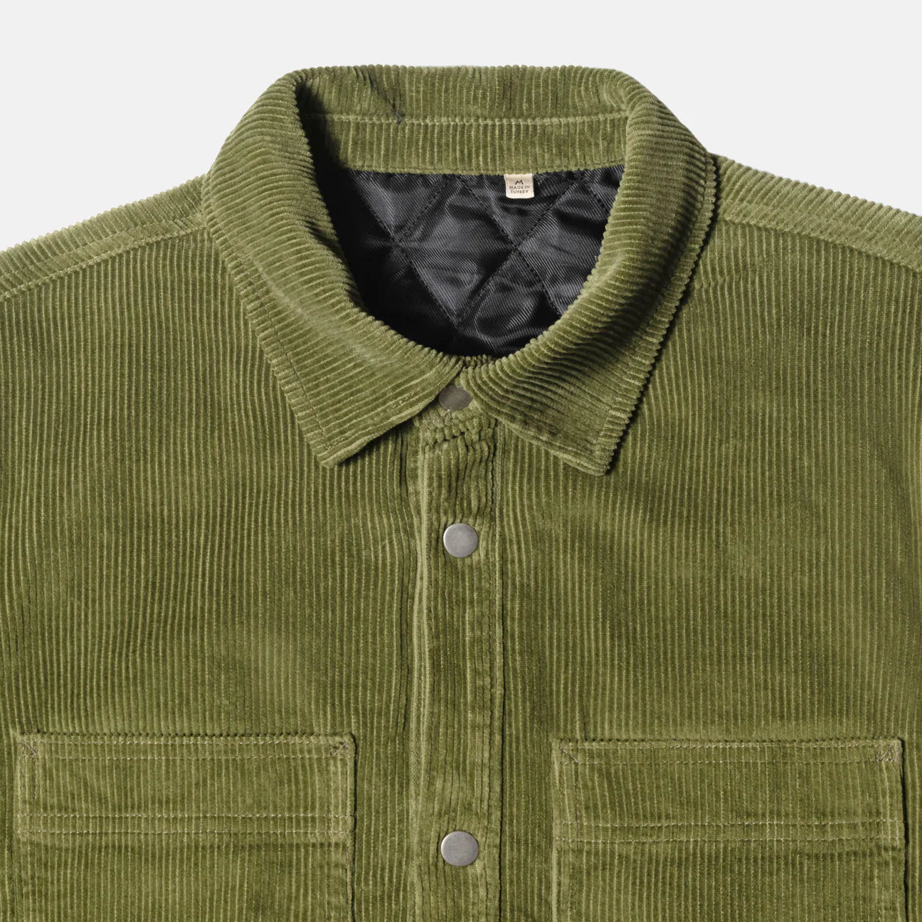 Stussy Corduroy Quilted Overshirt Olive