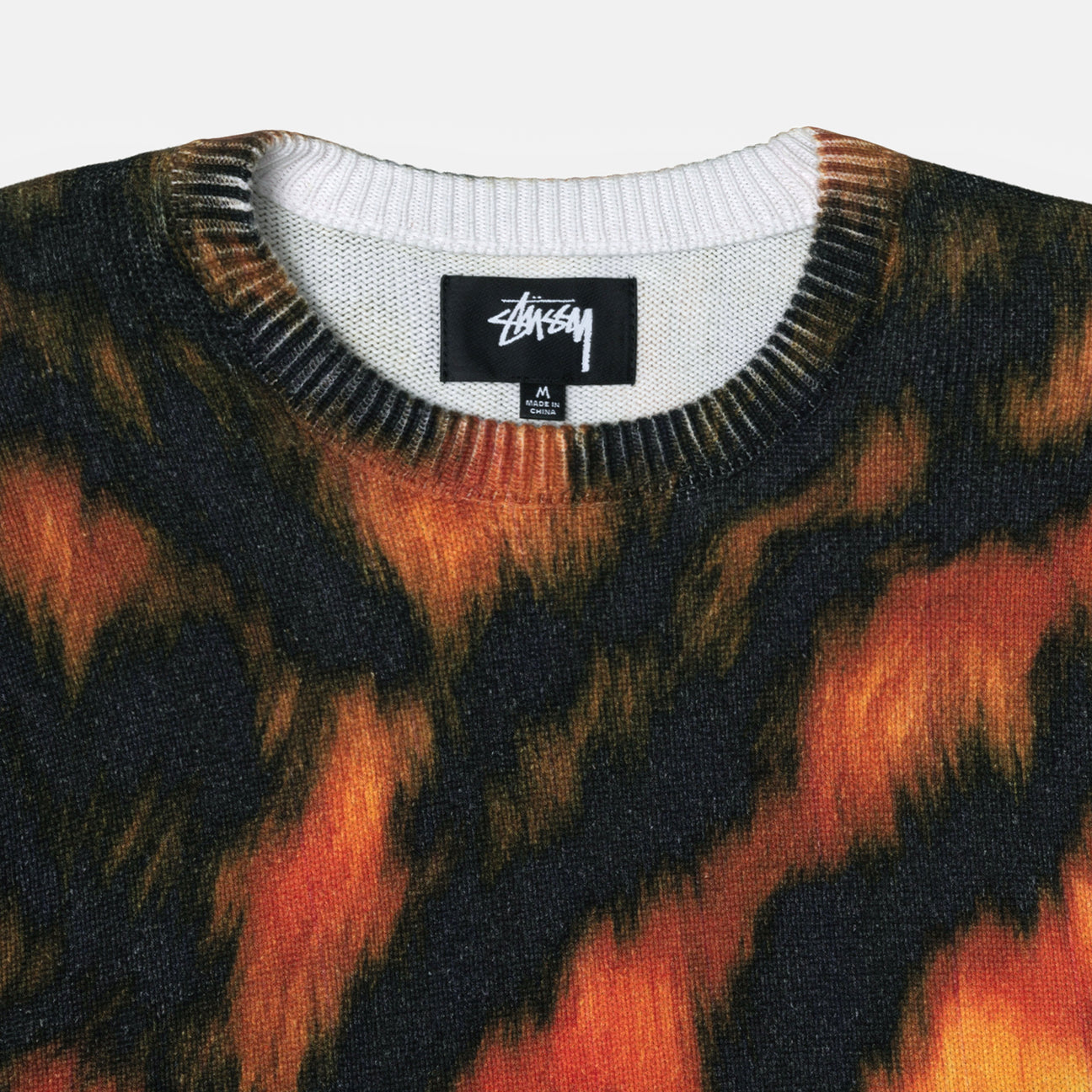 Stussy Printed Fur Sweater Tiger