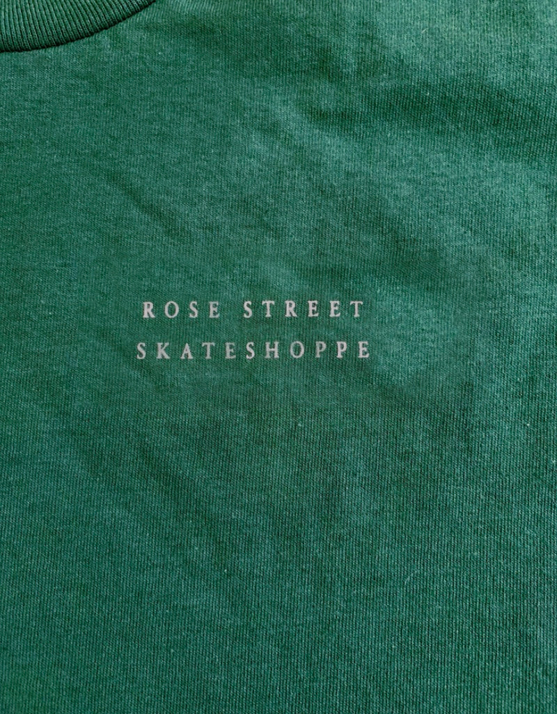 Rose Street Skateshoppe Tee Forest Green
