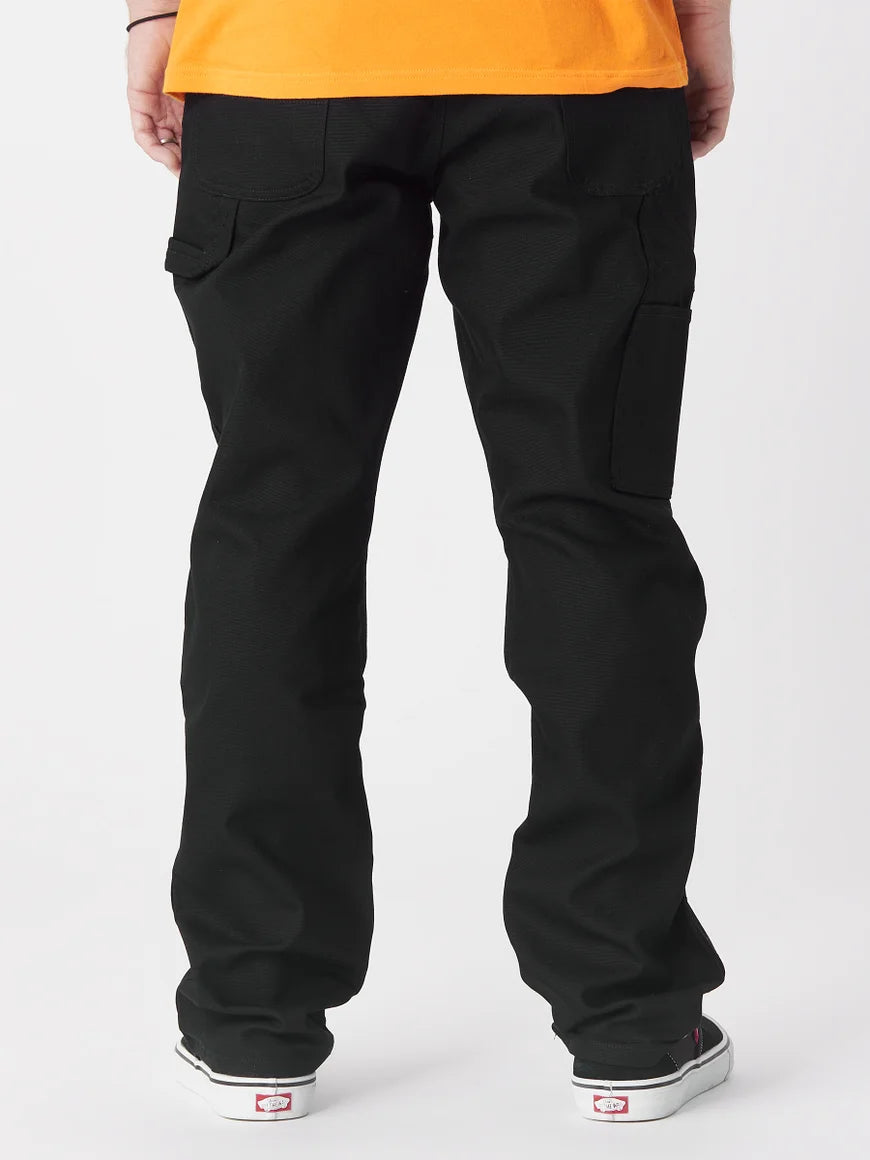 Dickies Relaxed Fit Straight Leg Carpenter Duck Jeans Rinsed Black