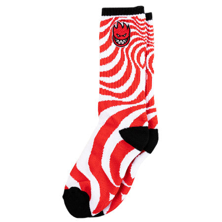 Spitfire Big Head Fill Sock: Youth Red