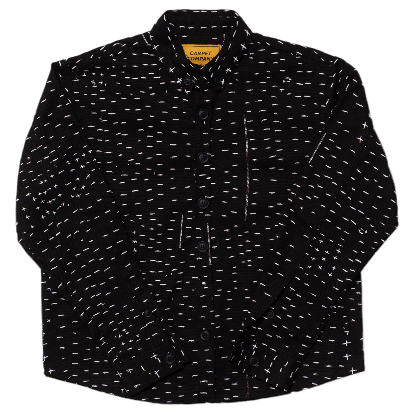 Carpet Company Stitch Button Up Shirt Black