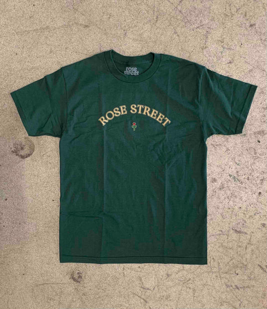 Rose Street Tulip Tee: Forest Green