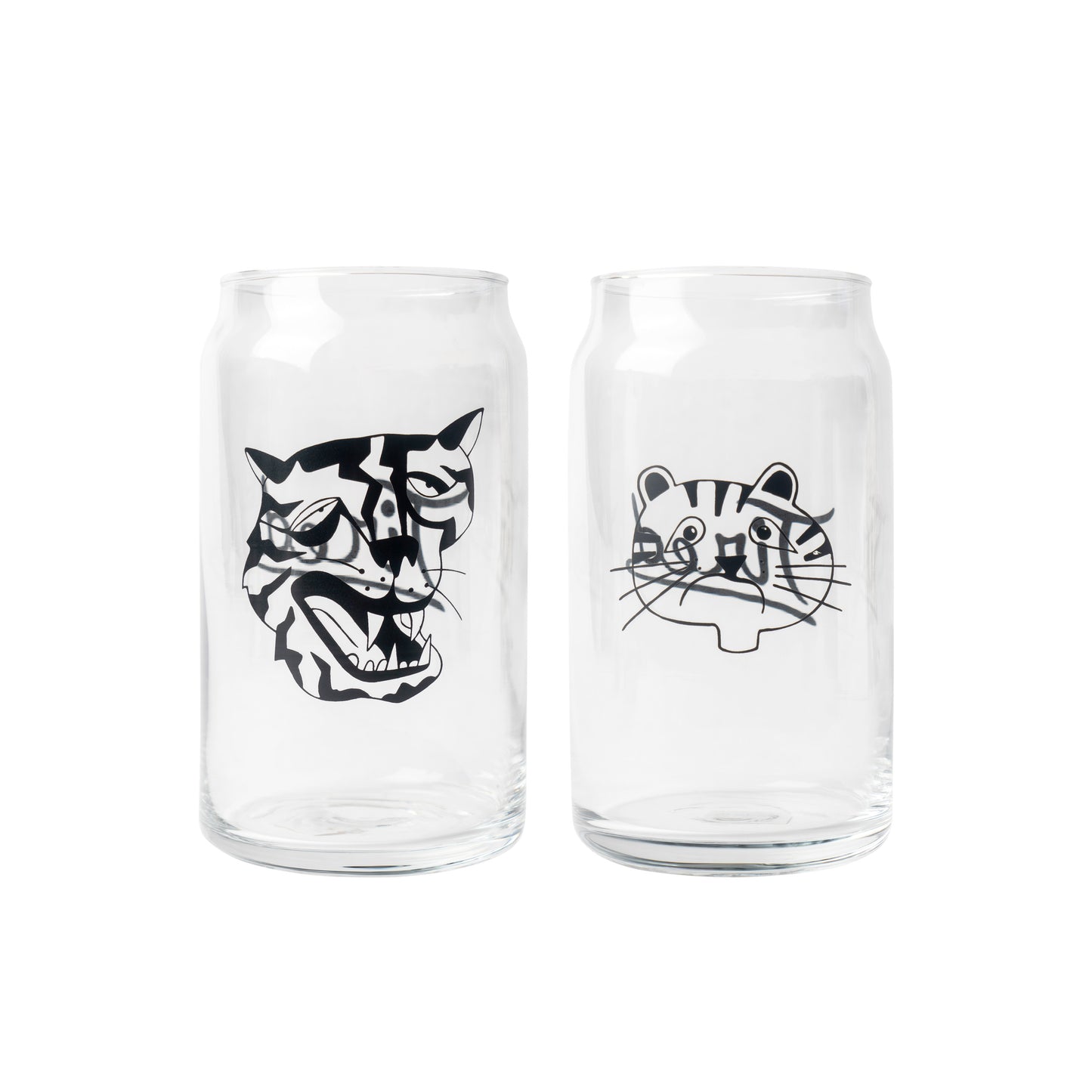 Tired The Rounders Glasses Set: 2-Pack Clear