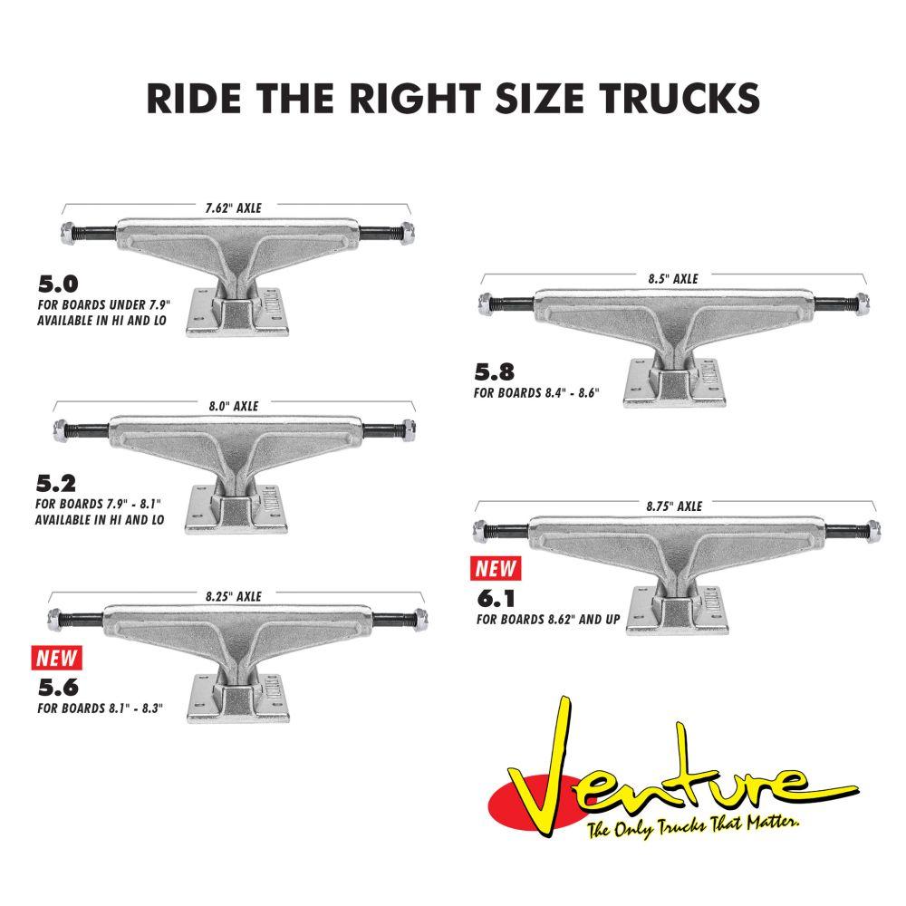 Venture Trucks Polished Hi (Set of 2): Assorted Sizes