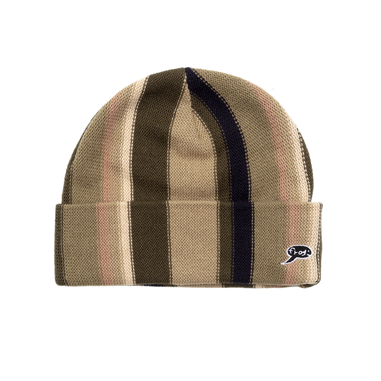 Frog Vertical Stripe Beanie: Assorted Colors