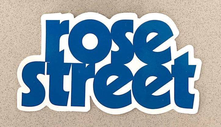 Rose Street Stacked Logo Sticker: Assorted Colors